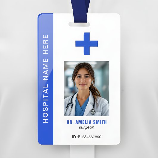 Foto-ID-Ausweis für Mediziner mit QR-Code Ausweis