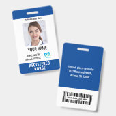 Foto-ID-Bar-Logo des Krankenhauses Ausweis (Vorder- & Rückseite)