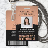 Foto-ID-Barcode-Logo Copper Black Curve Ausweis