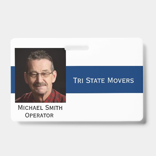 Foto-ID-Clip Doppelseitige Anpassung des Abzeichen Ausweis (Vorderseite)