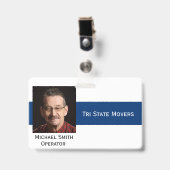 Foto-ID-Clip Doppelseitige Anpassung des Abzeichen Ausweis (Vorderseite mit Clip)