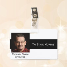 Foto-ID-Clip Doppelseitige Anpassung des Abzeichen