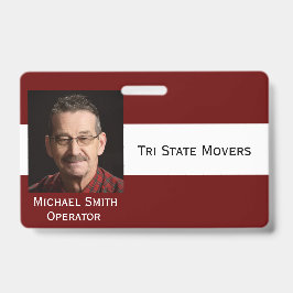 Foto-ID-Clip Doppelseitige Anpassung des Abzeichen Ausweis