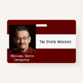 Foto-ID-Clip Doppelseitige Anpassung des Abzeichen Ausweis (Vorderseite)