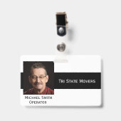 Foto-ID-Clip Doppelseitige Anpassung des Abzeichen Ausweis (Vorderseite mit Clip)