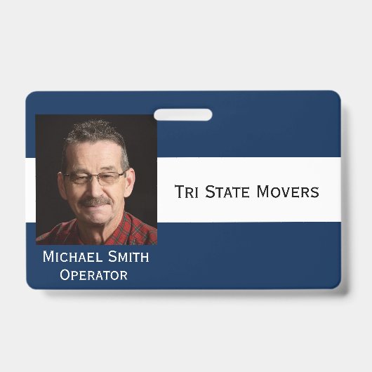 Foto-ID-Clip Doppelseitige Anpassung des Abzeichen Ausweis (Vorderseite)