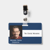 Foto-ID-Clip Doppelseitige Anpassung des Abzeichen Ausweis (Vorderseite mit Clip)