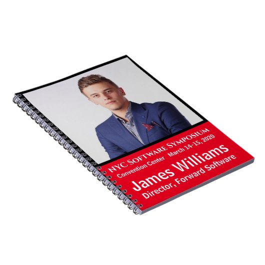 Foto ID Custom Spiral Bound Seminar Notizblock (Rechte Seite)