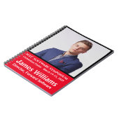 Foto ID Custom Spiral Bound Seminar Notizblock (Linke Seite)