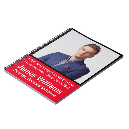 Foto ID Custom Spiral Bound Seminar Notizblock (Linke Seite)