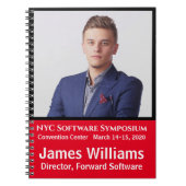 Foto ID Custom Spiral Bound Seminar Notizblock (Vorderseite)