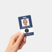 Foto ID Dark Blue Name Abzeichen Ausweis (Handheld)