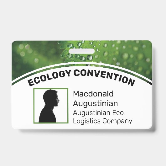 Foto-ID DELEGATE Öko Greenery Ausweis (Vorderseite)