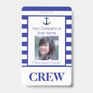 Foto-ID der Crew Nautic Stripes Ausweis