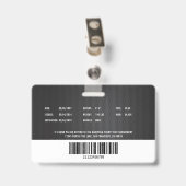 Foto-ID der Feuerwehr Ausweis (Rückseite mit Clip)