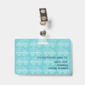 Foto-ID der Krankenschwester Ausweis (Rückseite mit Clip)