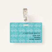 Foto-ID der Krankenschwester Ausweis (Rückseite mit Klammer)