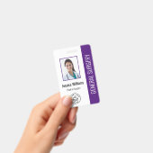 FOTO-ID des Arztes im Krankenhaus Ausweis (Handheld)