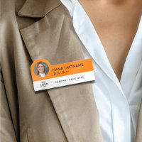 Foto-ID des benutzerdefinierten Logos Orange Busin