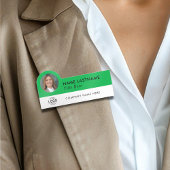 Foto-ID des benutzerdefinierten Logos Titel Grüner Namensschild