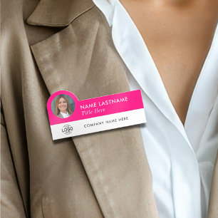 Foto-ID des benutzerdefinierten Logos Titel Hellro Namensschild
