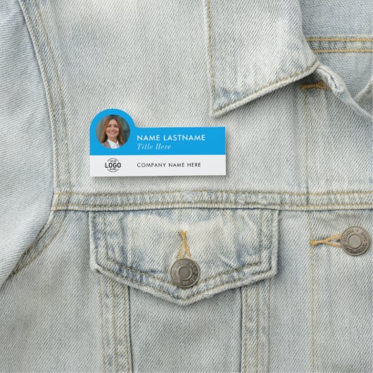 Foto-ID des benutzerdefinierten Logos Titel Sky Bl Namensschild (Beispiel)