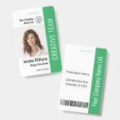 Foto-ID des benutzerdefinierten Mitarbeiternamens  Ausweis (Front & Back)