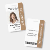Foto-ID des benutzerdefinierten Mitarbeiternamens Ausweis (Front & Back)
