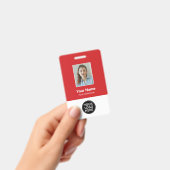 Foto-ID des benutzerdefinierten Red Employee-Logos Ausweis (Handheld)