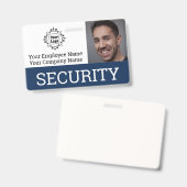Foto-ID des beruflichen Sicherheitsdienstes Ausweis (Vorder- & Rückseite)