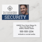 Foto-ID des beruflichen Sicherheitsdienstes Visitenkarte (Vorne/Hinten)