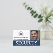 Foto-ID des beruflichen Sicherheitsdienstes Visitenkarte (Stehend Vorderseite)