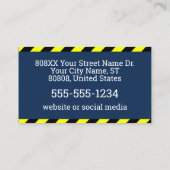 Foto-ID des beruflichen Sicherheitsdienstes Vorsic Visitenkarte (Rückseite)