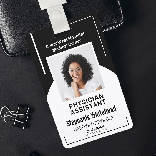 Foto-ID des Black Hospital Medical Employee Ausweis