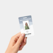 Foto-ID des Krankenhauses oder Unternehmens mit Ba Ausweis (Handheld)