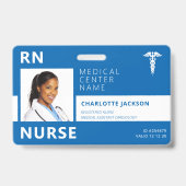 Foto-ID des Krankenhausmediziners RN Ausweis (Vorderseite)