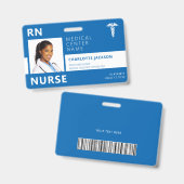 Foto-ID des Krankenhausmediziners RN Ausweis (Vorder- & Rückseite)