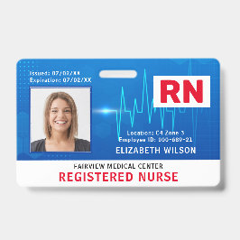 Foto-ID des Krankenkrankenhauses Ausweis