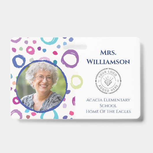 Foto-ID des Lehrers für moderne Lehrer Ausweis (Vorderseite)