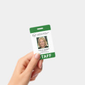 Foto-ID des Mitarbeiters eines benutzerdefinierten Ausweis (Handheld)