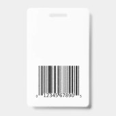 Foto-ID des Mitarbeiters mit benutzerdefiniertem L Ausweis (Rückseite)