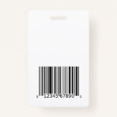 Foto-ID des Mitarbeiters mit benutzerdefiniertem L Ausweis (Rückseite)