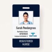 Foto ID des modernen medizinischen Zentrums Ausweis (Vorderseite)