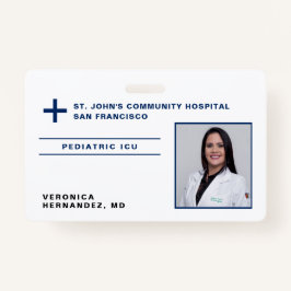 Foto-ID des Navy Blue Medical Doctor Hospital Ausweis