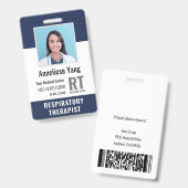 Foto-ID des personalisierten Arztes Ausweis (Vorder- & Rückseite)