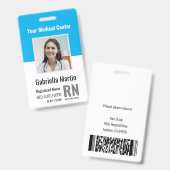 Foto-ID des personalisierten Arztes Ausweis (Front & Back)