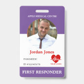 Foto-ID des personalisierten ersten Ansprechpartne Ausweis (Vorderseite)