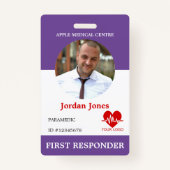 Foto-ID des personalisierten ersten Ansprechpartne Ausweis (Vorderseite)