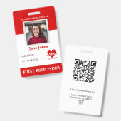 Foto-ID des personalisierten ersten Ansprechpartne Ausweis (Vorder- & Rückseite)