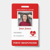 Foto-ID des personalisierten ersten Ansprechpartne Ausweis (Vorderseite)